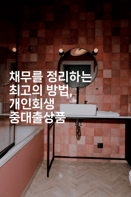 채무를 정리하는 최고의 방법, 개인회생 중대출상품-씨샵샵